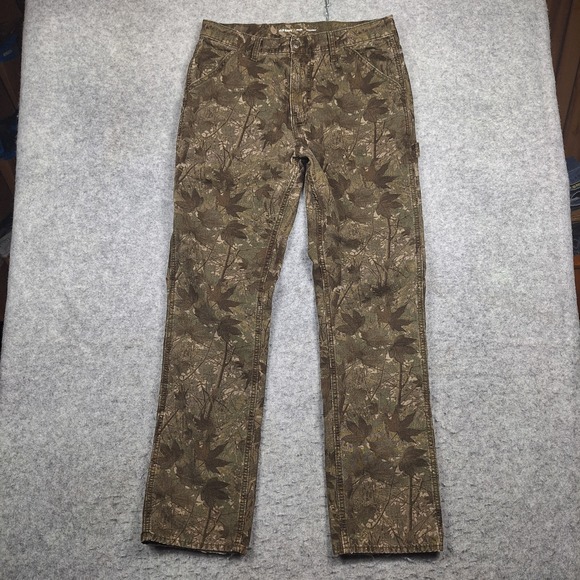 Old Navy Carpenter Camo Canvas Utility Hunting Pants Mens 36x36 (Fits 36x34.5) - Picture 1 of 9
